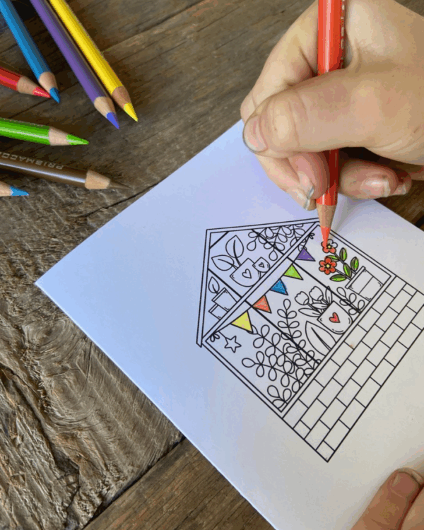"Colour Me" Teacher Appreciation Card GREENHOUSE - Image 3