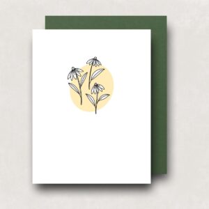 Notecard - Yellow Trio