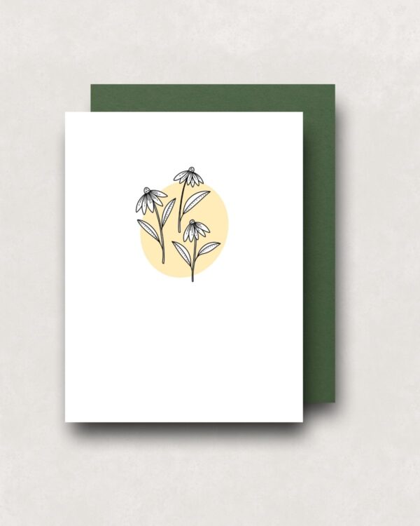 Notecard - Yellow Trio