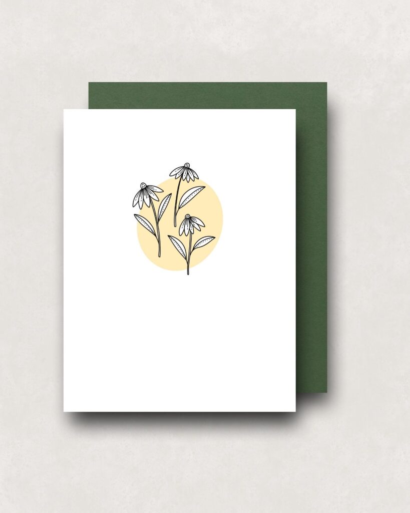 Notecard - Yellow Trio