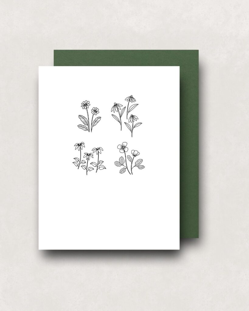 Notecard - Floral Four