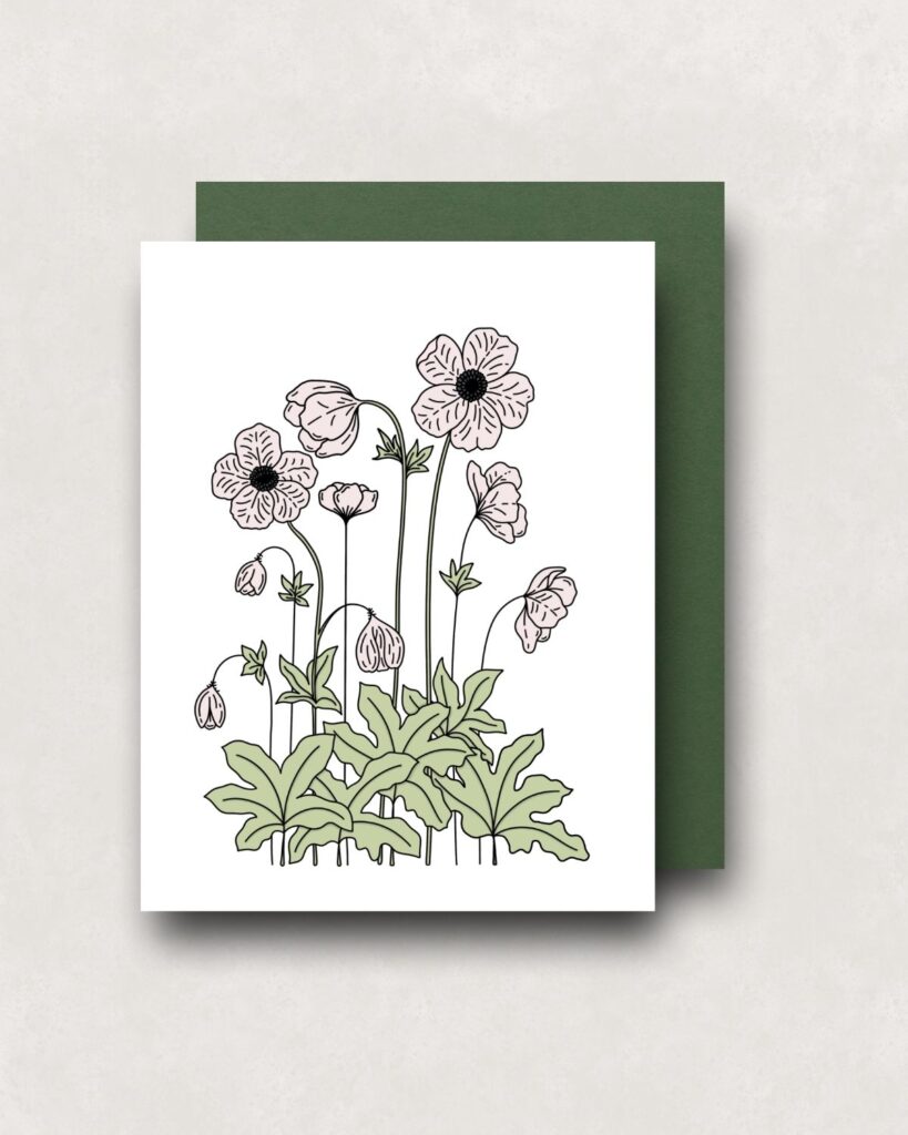 Notecard - Anemone