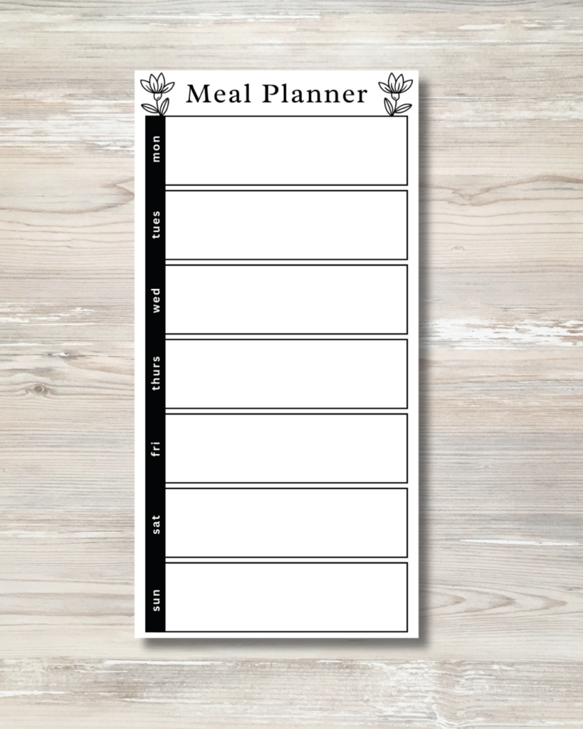 Notepad - Meal planner