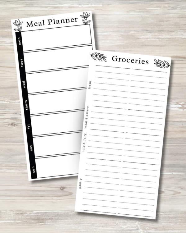 Notepad Bundle - Meal plan & Grocery List