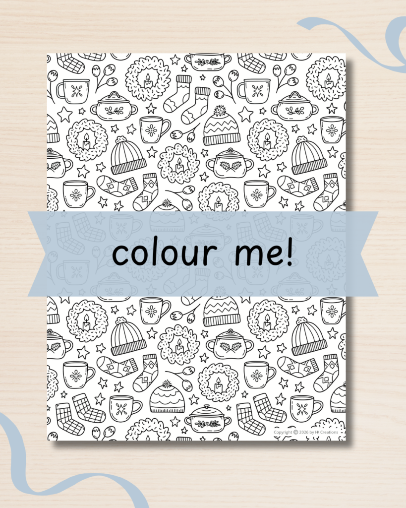 Colouring Page - JANUARY