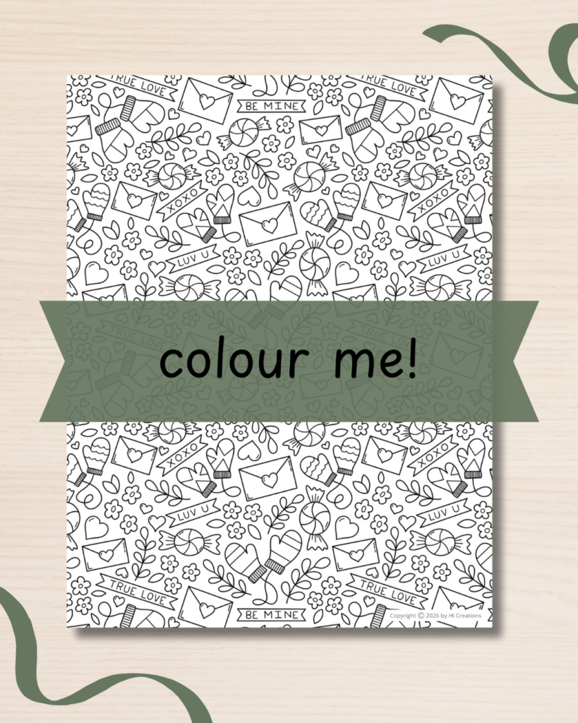 Colouring Page - FEBRUARY