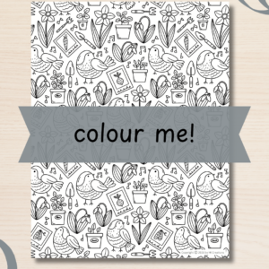 Colouring Page - MARCH