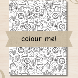Colouring Page - APRIL