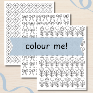 Colouring Pages - SPRING Patterns
