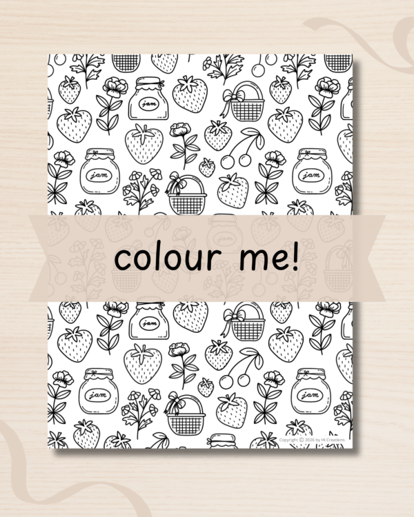 Colouring Page - JUNE