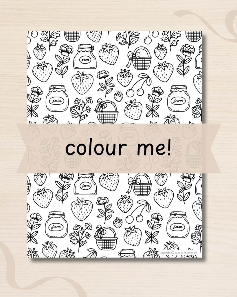 Colouring Page - JUNE