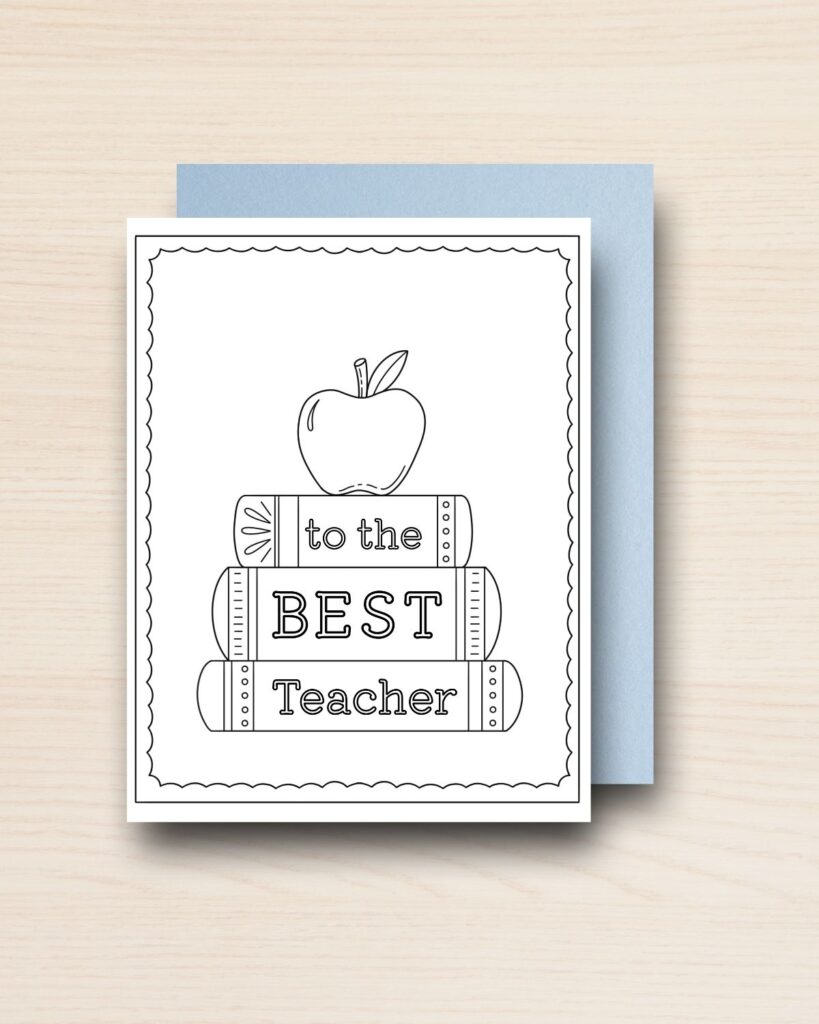 "Colour Me" Teacher Appreciation Card BOOKS