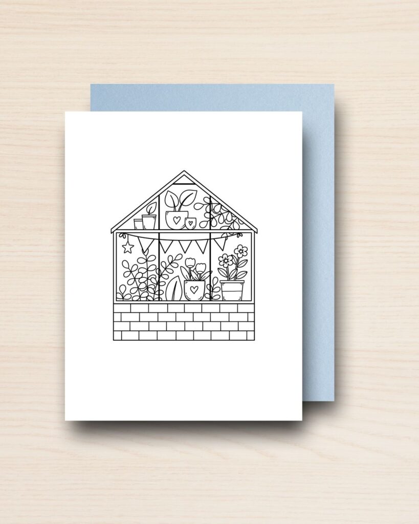 "Colour Me" Teacher Appreciation Card GREENHOUSE